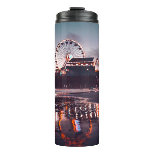 Ferris wheel during golden hour thermal tumbler