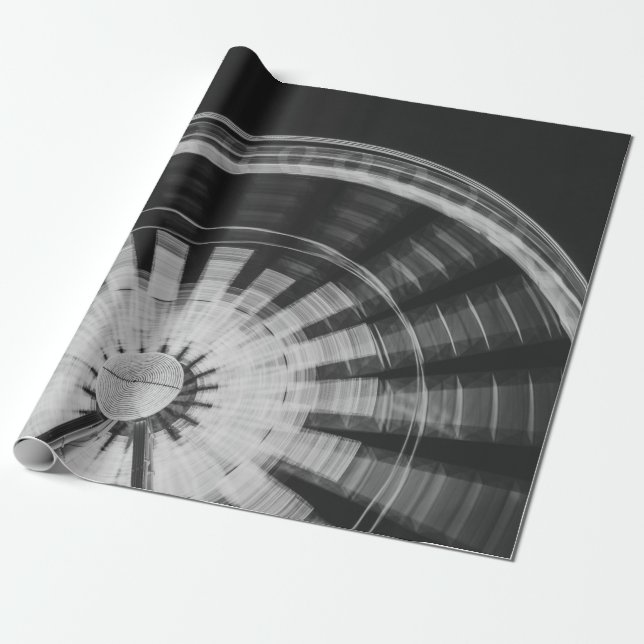 FERRIS WHEEL DURING NIGHT TIME WRAPPING PAPER (Unrolled)