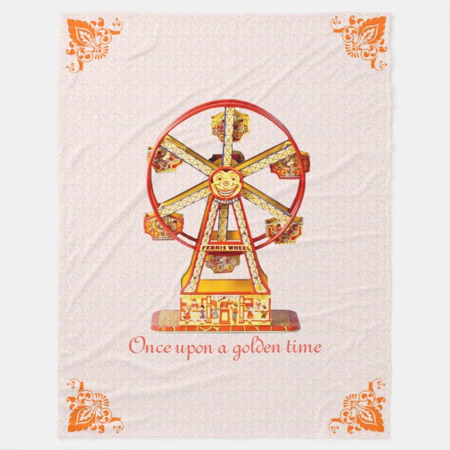 Ferris Wheel Fleece Blanket (Front)