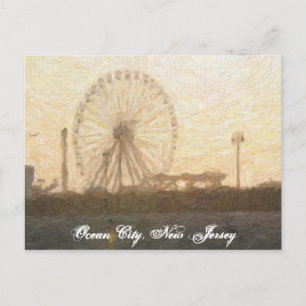 Ferris Wheel in Ocean City, NJ Postcard