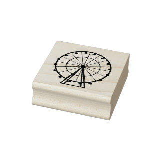 Ferris Wheel Rubber Stamp