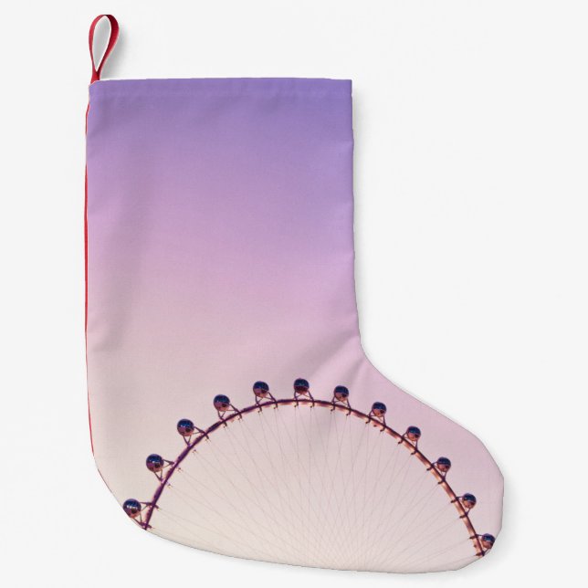 Ferris wheel small christmas stocking (Front)