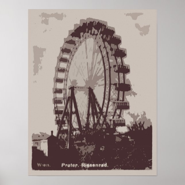 Ferris Wheel, Vienna 1939 Poster (Front)
