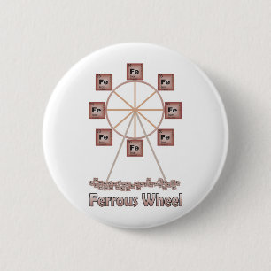 Ferrous Wheel Iron Chemistry Item 6 Cm Round Badge