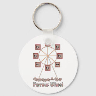 Ferrous Wheel Iron Chemistry Item Key Ring