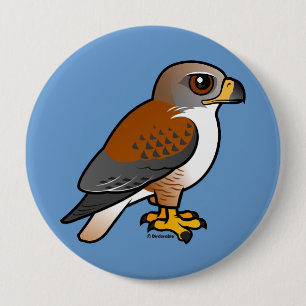 Ferruginous Hawk 10 Cm Round Badge