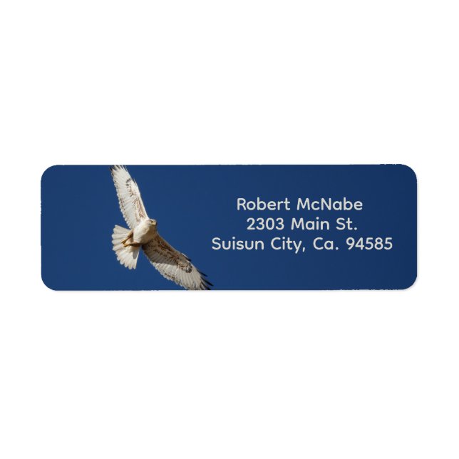 Ferruginous Hawk Return Address Label  (Front)