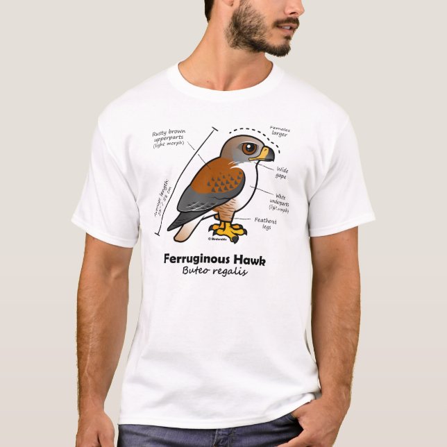 Ferruginous Hawk Statistics T-Shirt (Front)