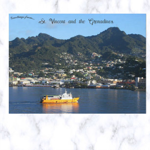 Ferry Admiral II Sailing Towards St. Vincent Postcard