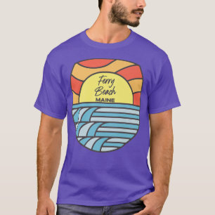 Ferry Beach Maine ME Sunset Sunrise Souvenir Premi T-Shirt