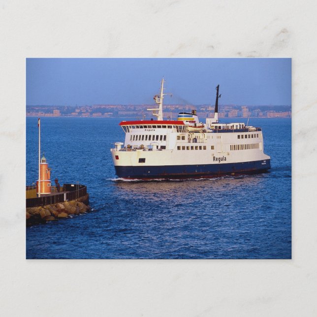 Ferry between Sweden and Denmark, Helsingborg Postcard (Front)