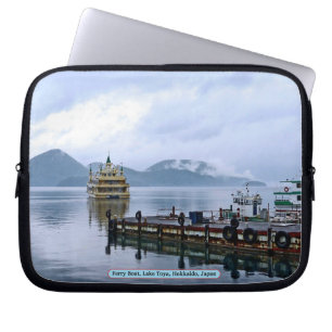 Ferry Boat, Lake Toya, Hokkaido, Japan Laptop Sleeve