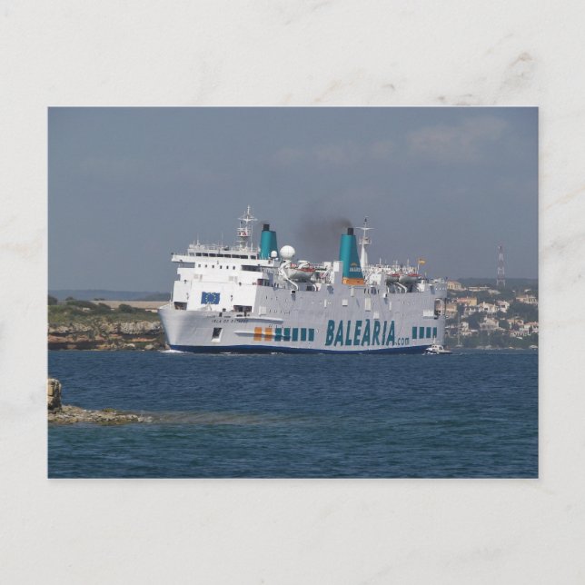 Ferry Isla De Botafoc Postcard (Front)