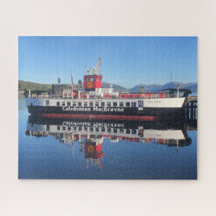 Ferry Loch Riddon, moored at Rothesay, Scotland Jigsaw Puzzle