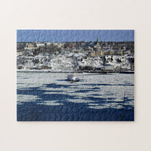 Ferry on the Saint Lawrence River, Quebec Jigsaw Puzzle
