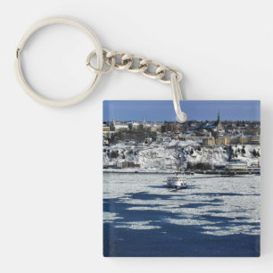 Ferry on the Saint Lawrence River, Quebec Key Ring