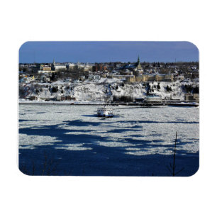 Ferry on the Saint Lawrence River, Quebec Magnet