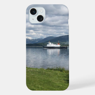 Ferry Sailing into Rothesay Bay, Isle of Bute on a iPhone 15 Plus Case