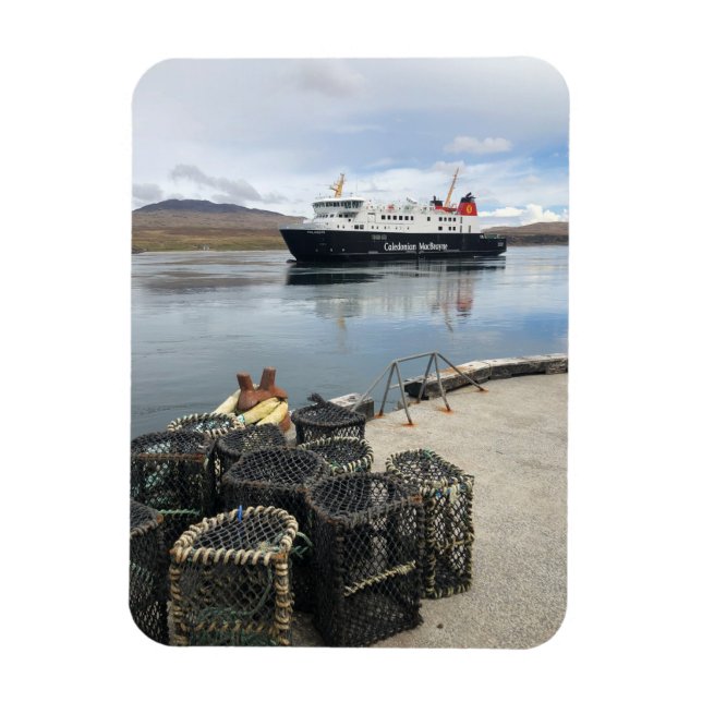 Ferry Sailing to Islay in Scotland Magnet (Vertical)