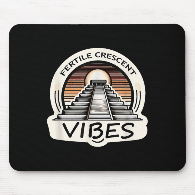 Fertile Crescent Vibes Funny Ancient Mesopotamian  Mouse Pad (Front)