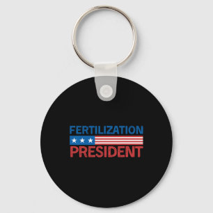 Fertilisation President Tee Donald Trump Funny Key Ring
