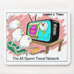Fertilisation Travel Network Mouse Pad