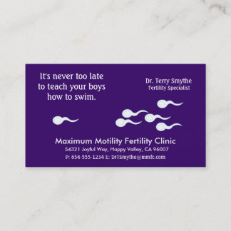 Fertility Clinic Doctor Specialist Business Card