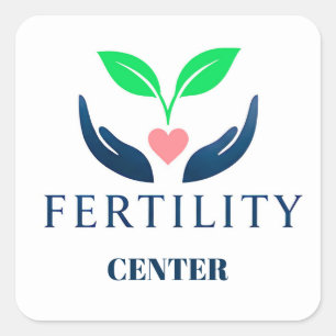Fertility Hope Symbol For Women Square Sticker