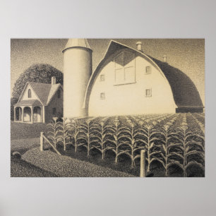 Fertility, Iowa by Grant Wood Poster