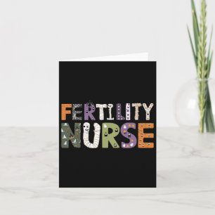 Fertility Nurse Halloween Spooky Nursing Trick Or  Card