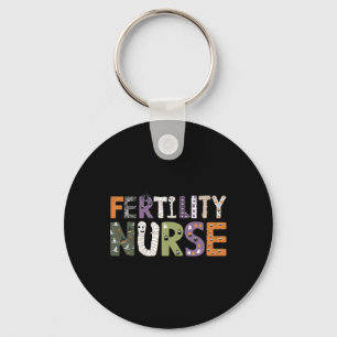 Fertility Nurse Halloween Spooky Nursing Trick Or Key Ring