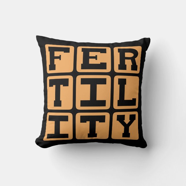 Fertility, Pregnancy Announcement Cushion (Front)