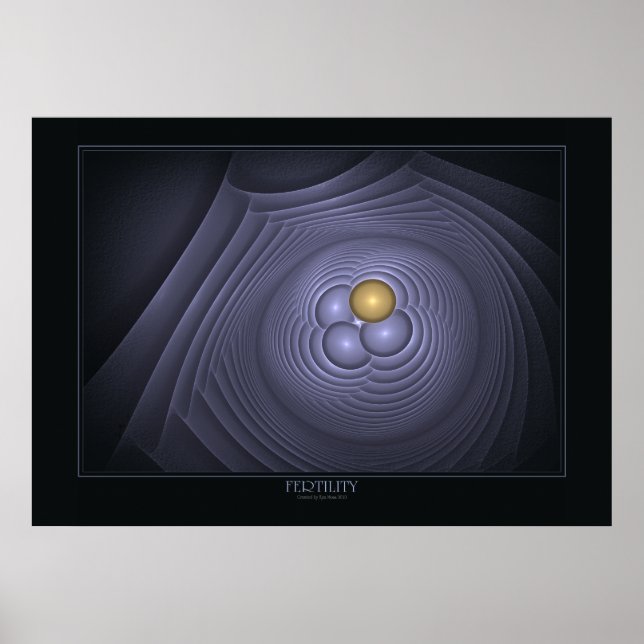 Fertility Print On Black (Front)