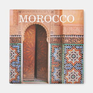 fes door morocco magnet