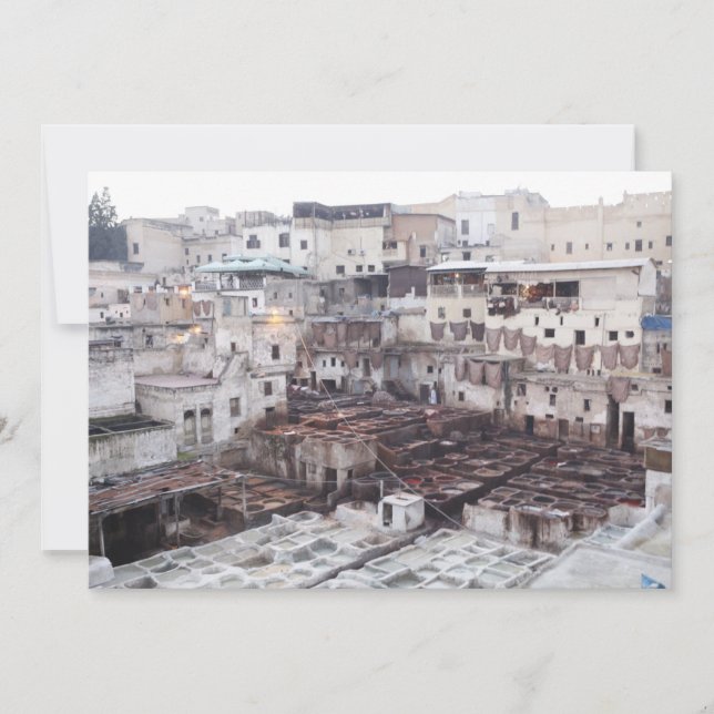Fes Leather Tannery - Fes - Morocco - Postcard (Front)