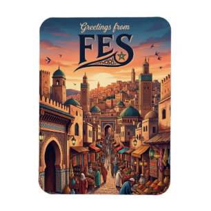 Fes Medina Morocco Magnet