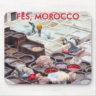 Fes tanneries, Morocco Mouse Pad