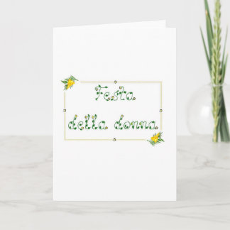 Festa della donna card