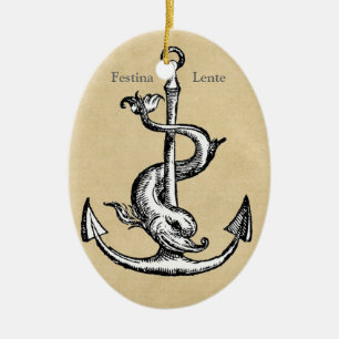 Festina Lente - Make Haste Slowly Ceramic Tree Decoration