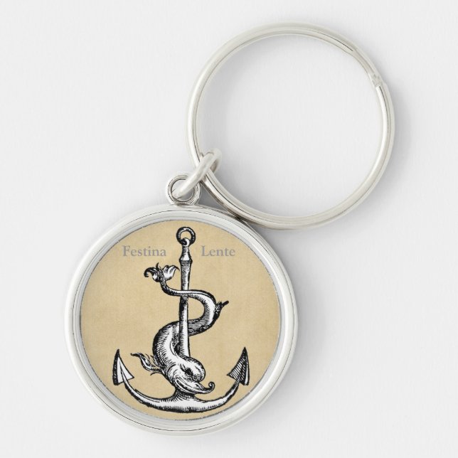 Festina Lente - Make Haste Slowly Key Ring (Front)