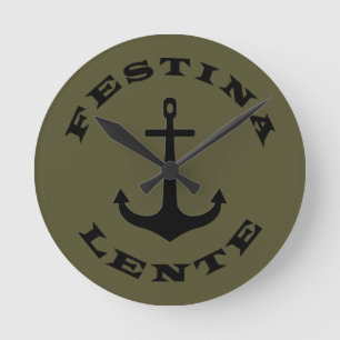 Festina lente round clock