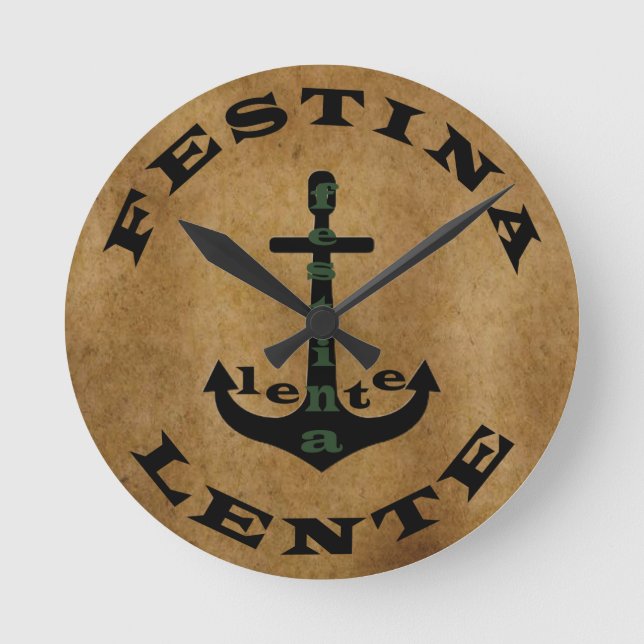 Festina lente round clock (Front)