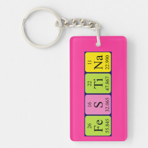 Festina periodic table name keyring