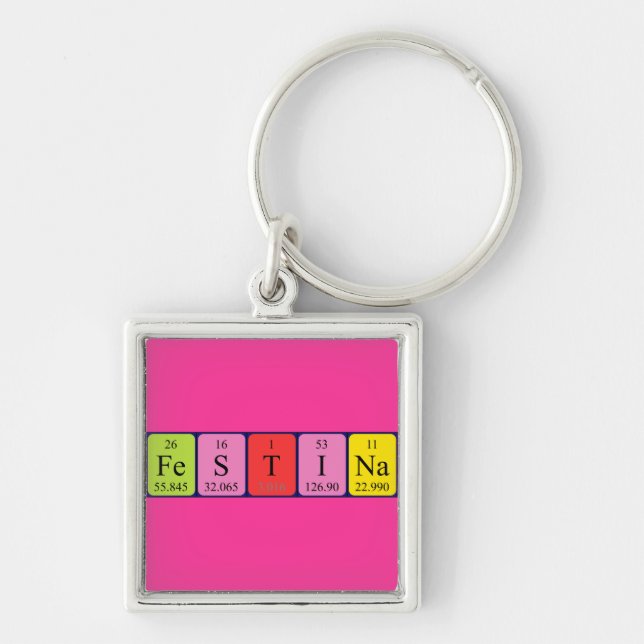 Festina periodic table name keyring (Front)