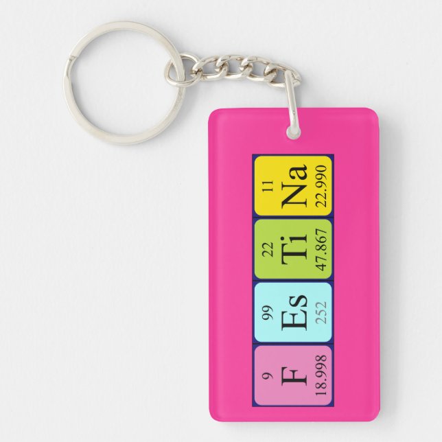Festina periodic table name keyring (Front)