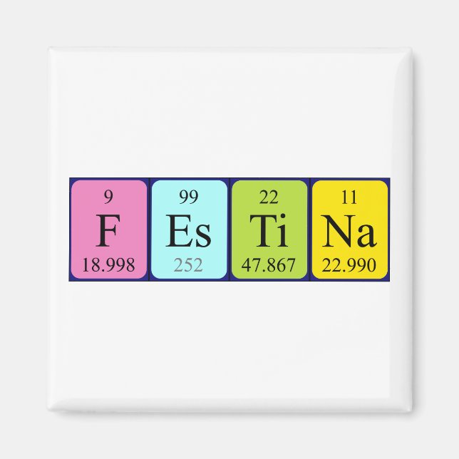 Festina periodic table name magnet (Front)
