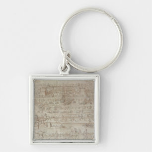 Festival at the Chateau d'Anet Key Ring