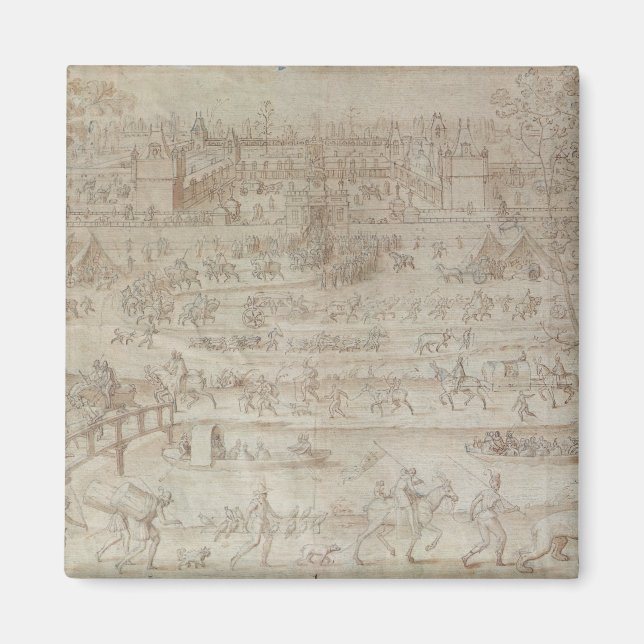 Festival at the Chateau d'Anet Magnet (Front)