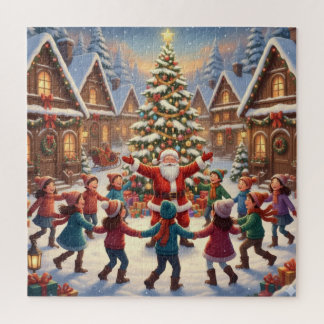 Festival Christmas Village Jigsaw Puzzle