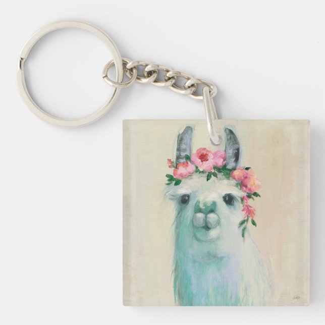 Festival Llama Key Ring (Front)
